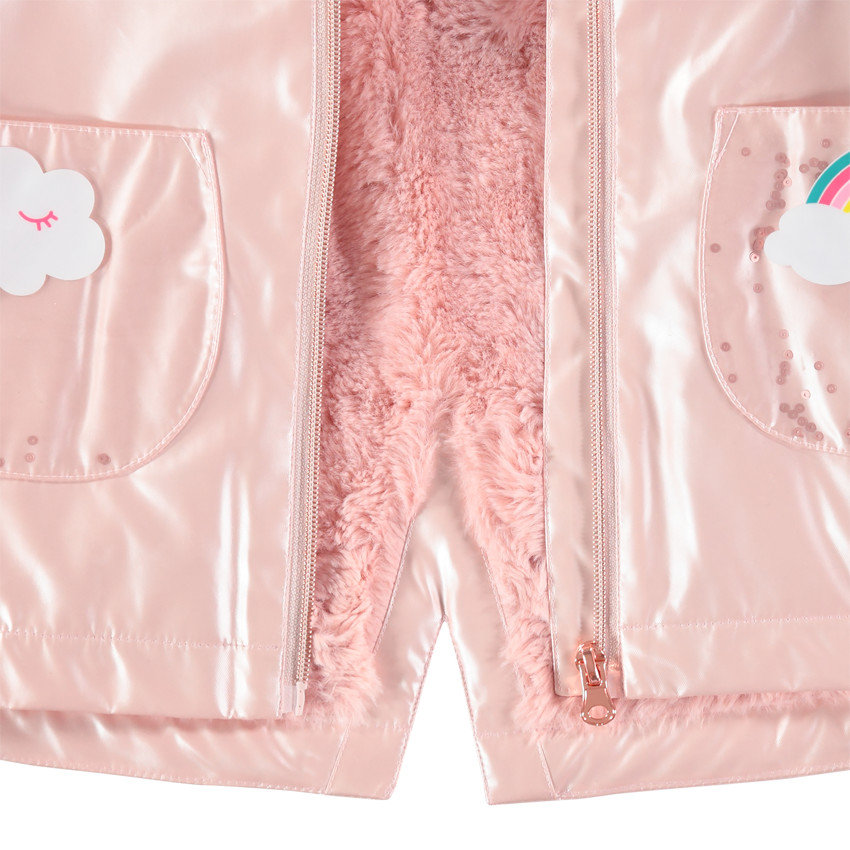 Παρκά από καουτσούκ με περλέ εφέ και επένδυση sherpa  Additional Παρκά από καουτσούκ με περλέ εφέ και επένδυση sherpa