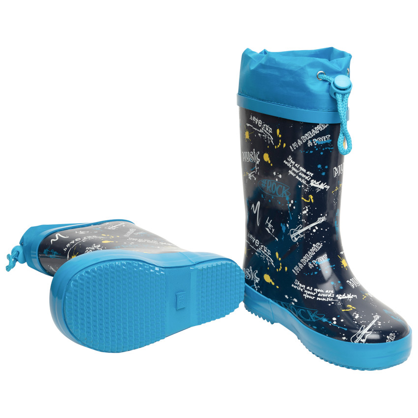 Bottes de pluie pour enfant gar on soufflet imperm able