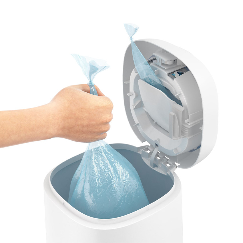 Κάδος απόρριψης πάνας. + 1 σετ ανταλλακτικά - Λευκό 