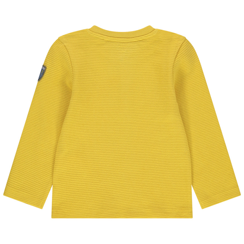 T-shirt manches longues en coton bio à badge épaule  Additional T-shirt manches longues en coton bio à badge épaule