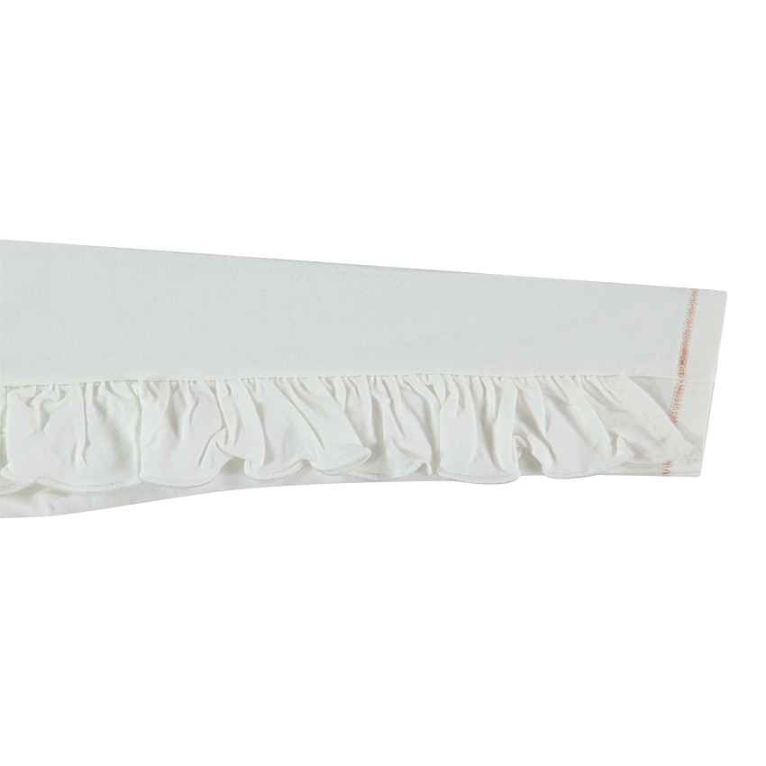 Μακρυμάνικη ζέρσεϊ μπλούζα με στάμπα ζέβρα και βολάν 