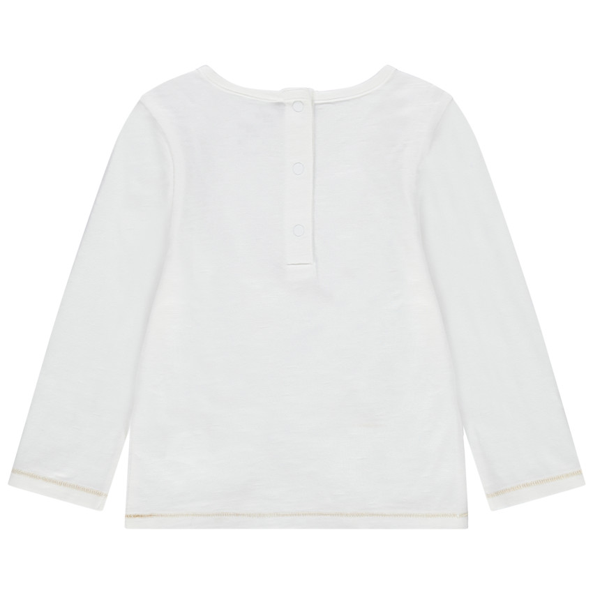 Μπλουζάκι μακρυμάνικο από οργανικό βαμβάκι και τυπωμένα πουλιά   