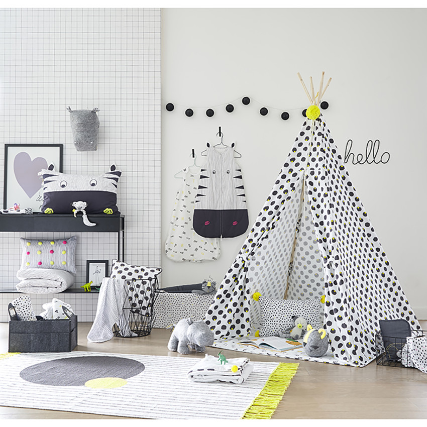 Lot de 3 langes en gaze de coton à imprimé graphiques   