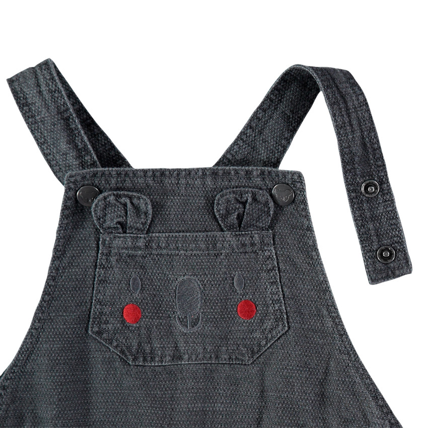 Μακρύ σαλόπ με πλεκτό σχέδιο και επένδυση με μοτίβο κοάλα 