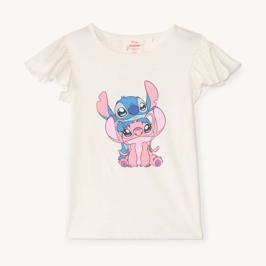 T-shirt με κοντά μανίκια Stitch & Angel Disney κορίτσι 