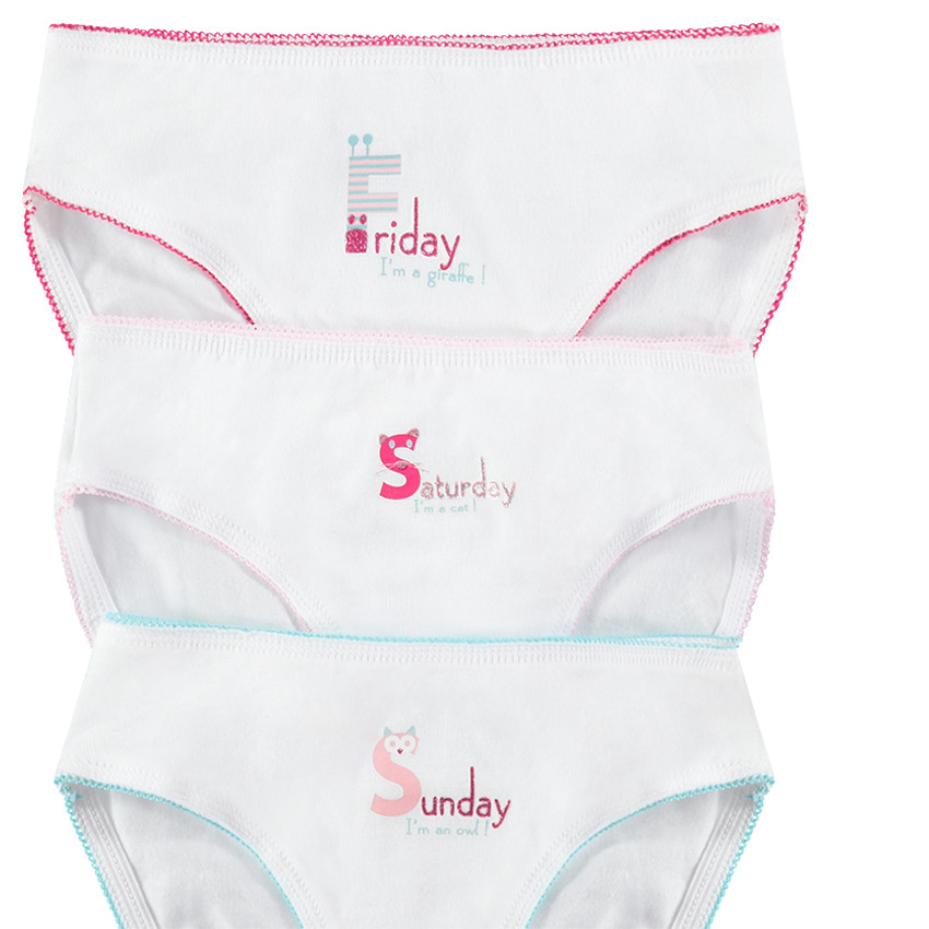 Σετ 7 βρακάκια με στάμπα τις ημέρες της εβδομάδας 