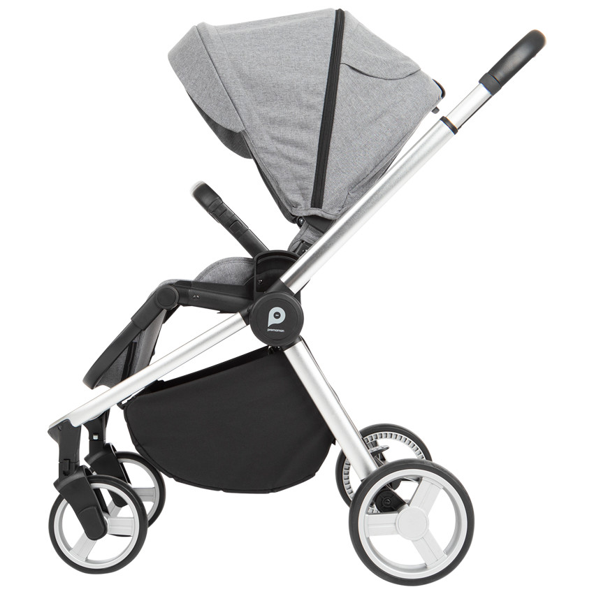 Καρότσι τρίο Tessa γκρι χρωματιστό 