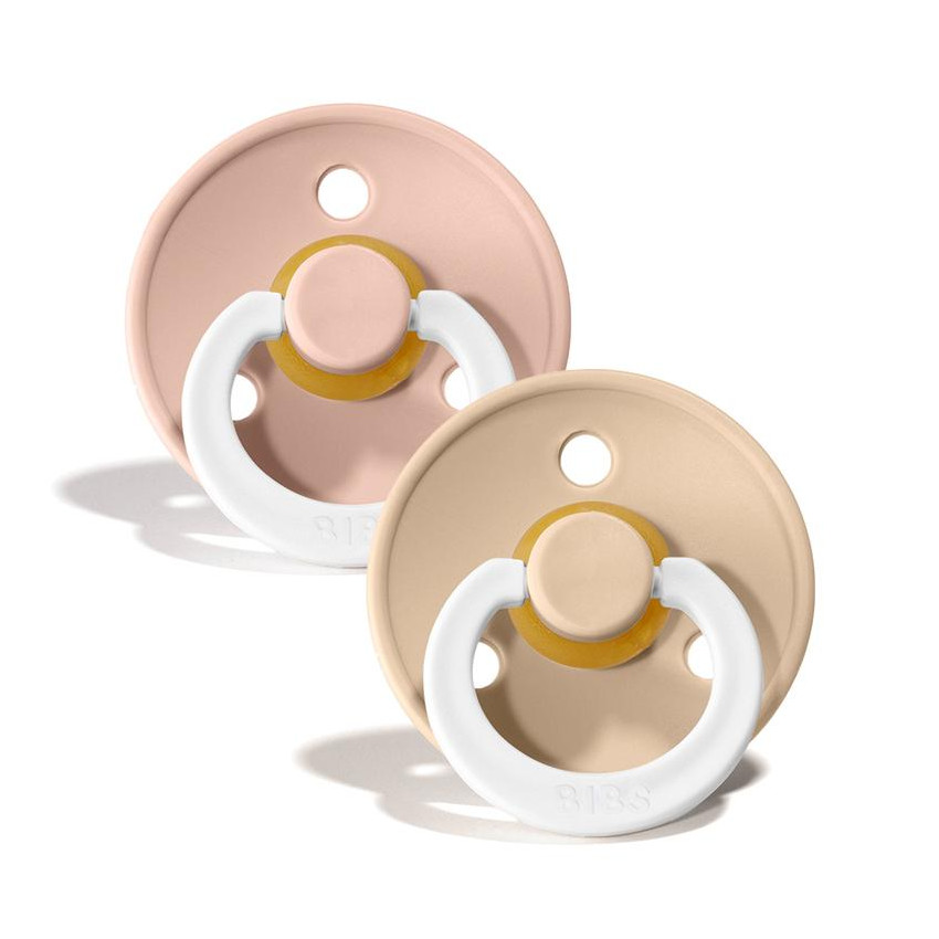Bibs Πιπιλες Colour Round 2 Pack- Blush/Vanilla Glow No2 