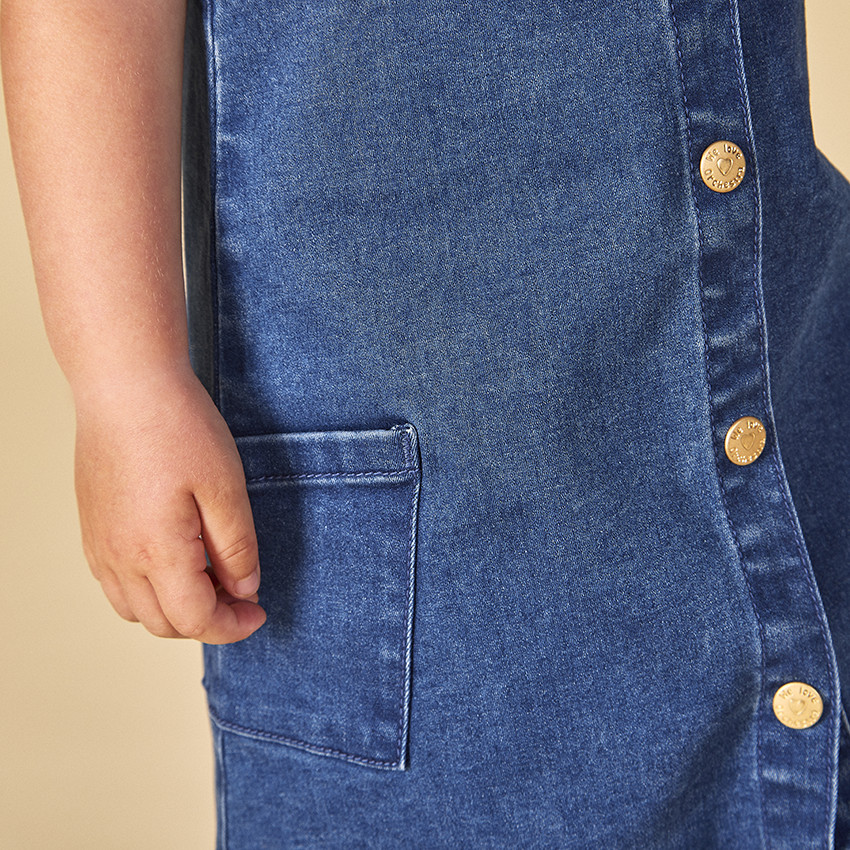 Φόρεμα σαλόπετα από τζιν για κορίτσι μωρό 