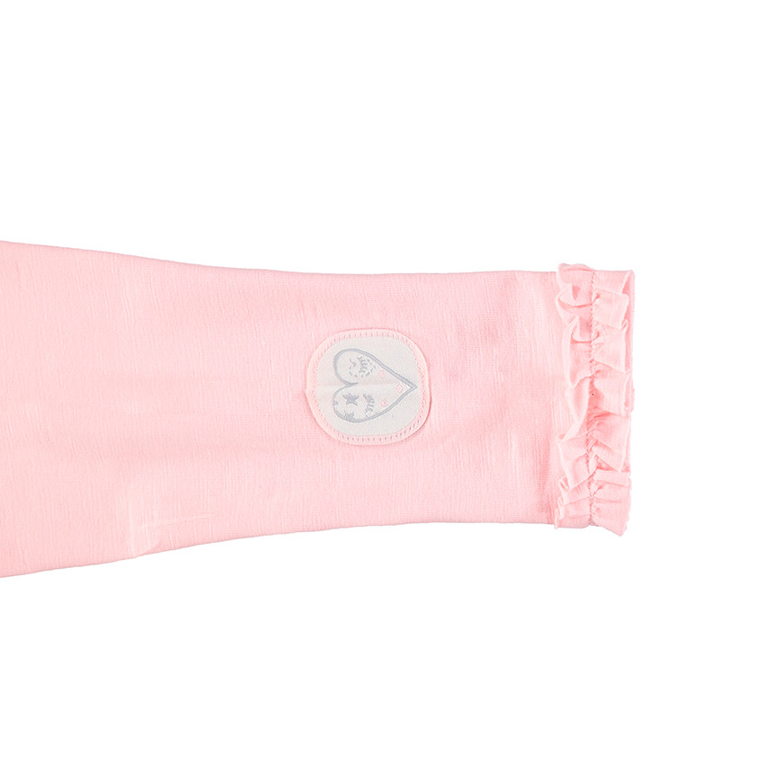 Ζιβάγκο ζέρσεϊ με μπάλωμα με καρδιά και φρουφρού 