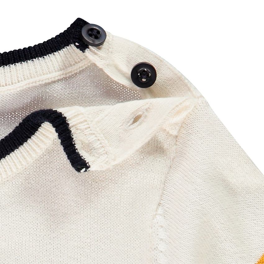 Πουλόβερ πλεκτό σε jacquard για bebe αγόρι  Additional Πουλόβερ πλεκτό σε jacquard για bebe αγόρι