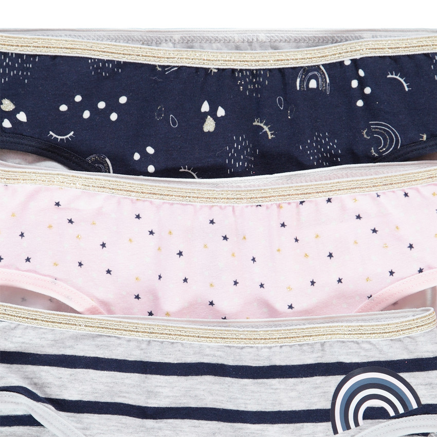 Σετ από 3 slip βαμβακερά για κορίτσι 