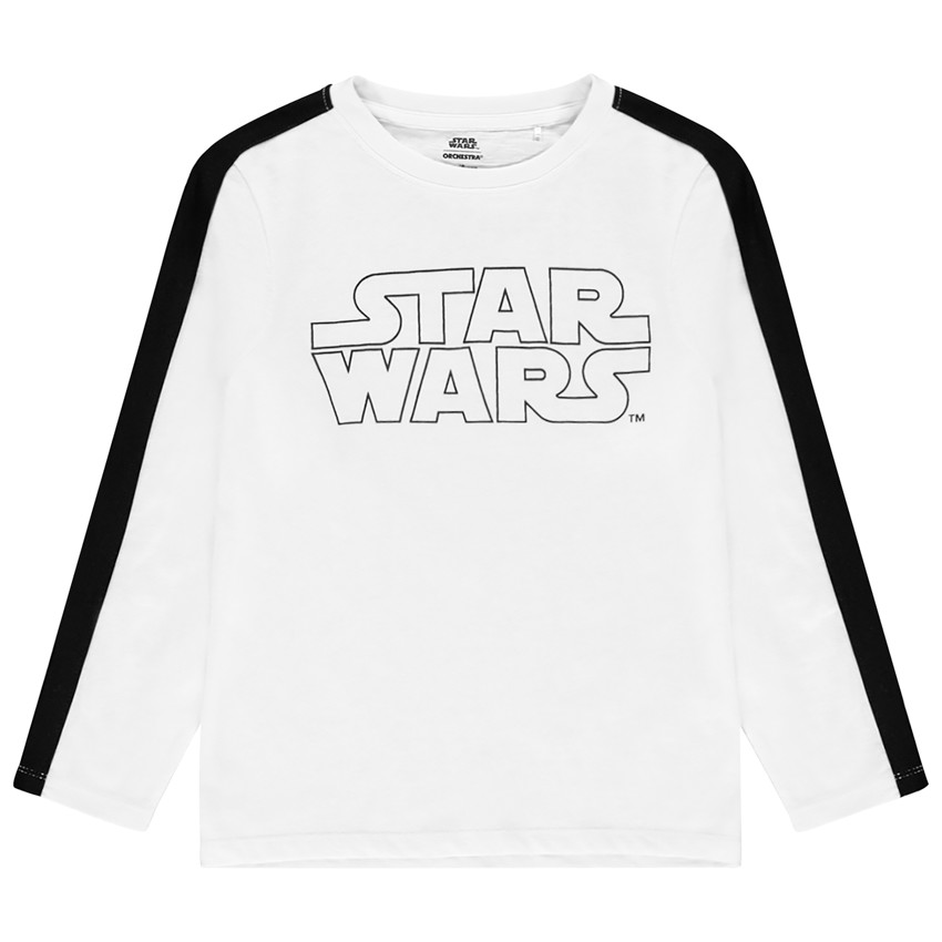 T-shirt manches longues en coton print Star Wars pour enfant garçon Main T-shirt manches longues en coton print Star Wars pour enfant garçon