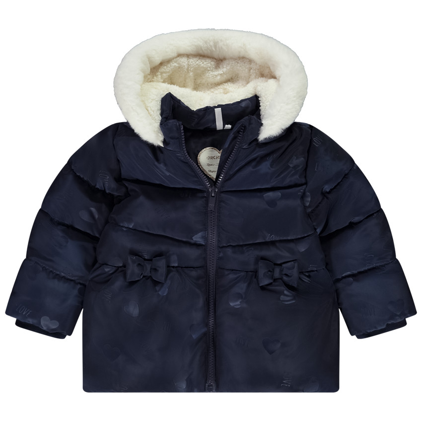 "Μπουφάν για πολύ κρύο με κουκούλα για κορίτσι μωρό" 