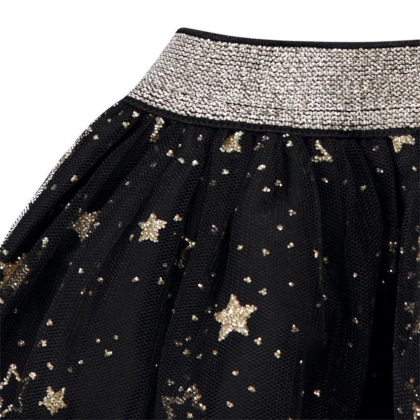 Φούστα κοντή με τούλι και σχέδιο αστέρια για bebe κορίτσι 