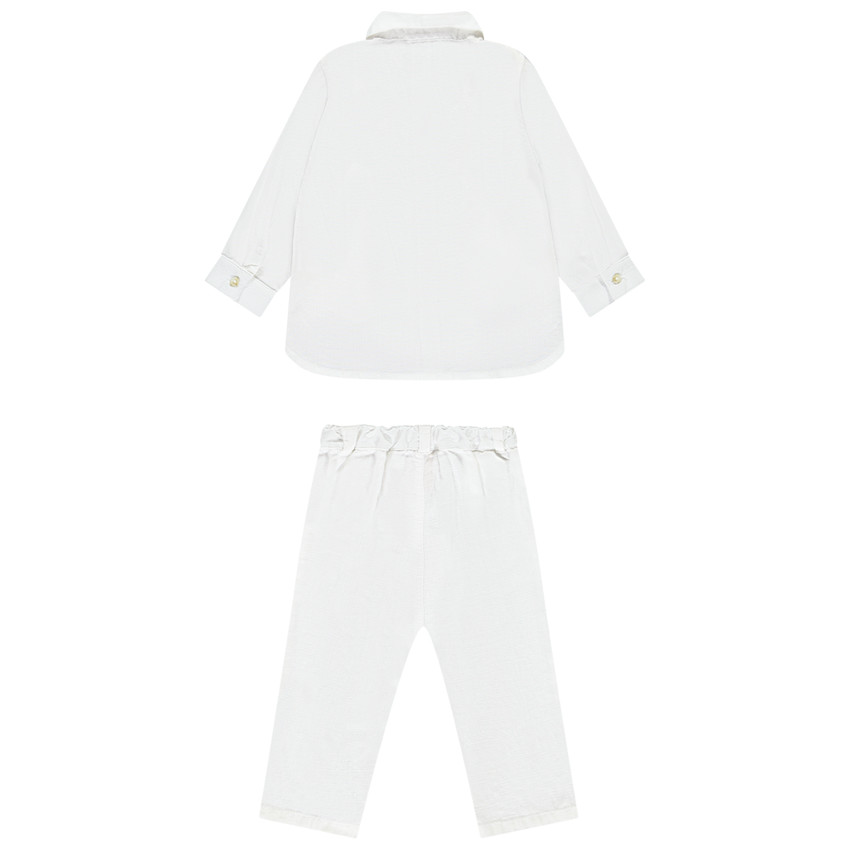 Σετ παντελονιού και πουκαμίσου με αφαιρούμενη ζακέτα για μωρό αγόρι 