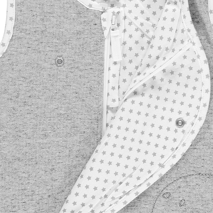 Turbulette sans manches doublée jersey avec dragon brodé 