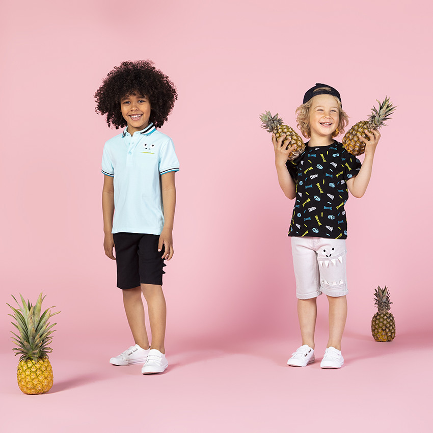 Βερμούδα jean με κροκόδειλο κέντημα 