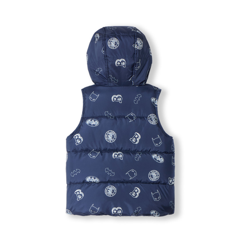 Doudoune sans manches à capuche ludique Batman Warner pour garçon 