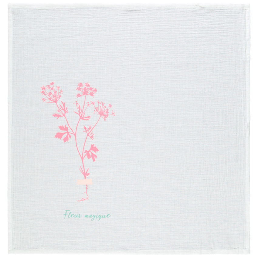 Lot de 3 langes en gaze de coton fille  