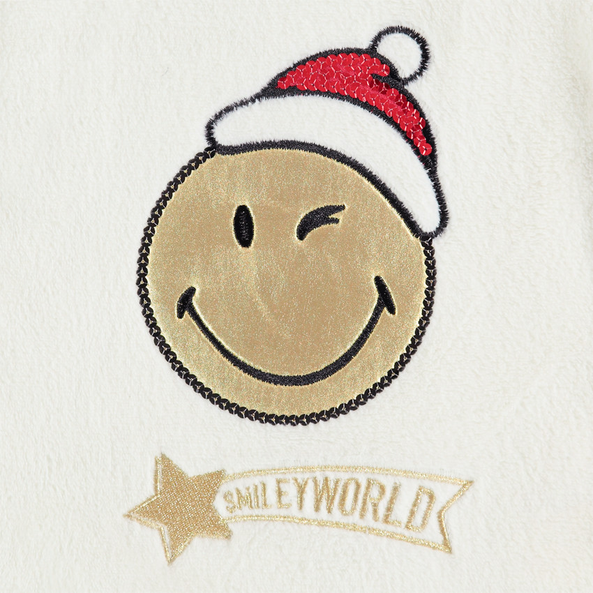 Pyjama en polaire motif SmileyWorld doré brodé 