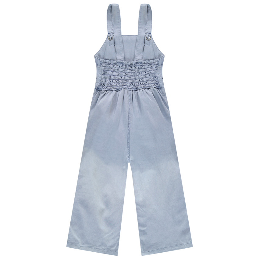 Μακριά φαρδιά σαλοπέτα από tencel με μπαλώματα 