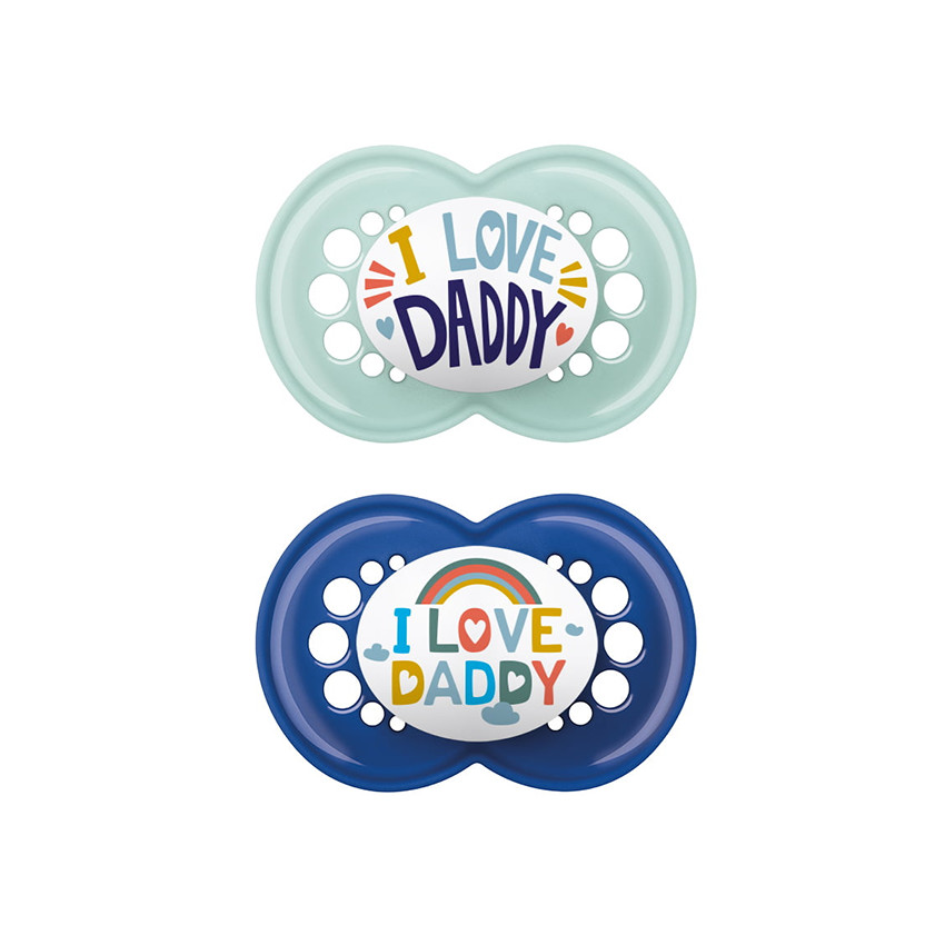 Πιπίλα Ι Love Mummy & Daddy Σιλικόνης 16+ μηνών 