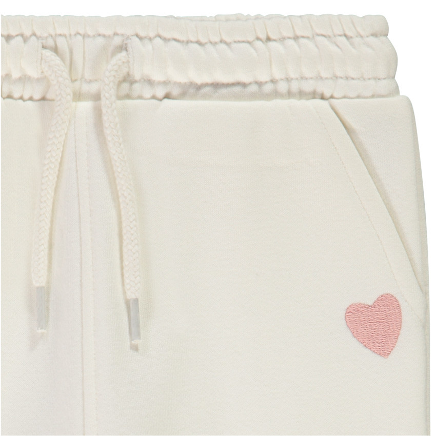 "Μπλούζα jogging μονόχρωμη με κέντημα καρδιά για μωρό κορίτσι" 