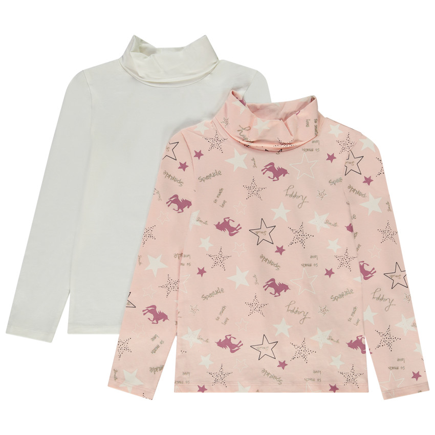 Σετ από 2 ζιβάγκο jersey για κορίτσι 