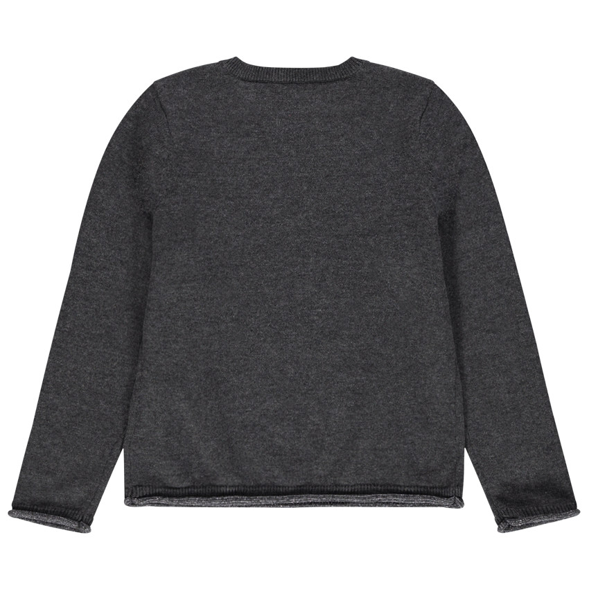 Πουλόβερ πλεκτό  με καρδιές σε παγιέτες  