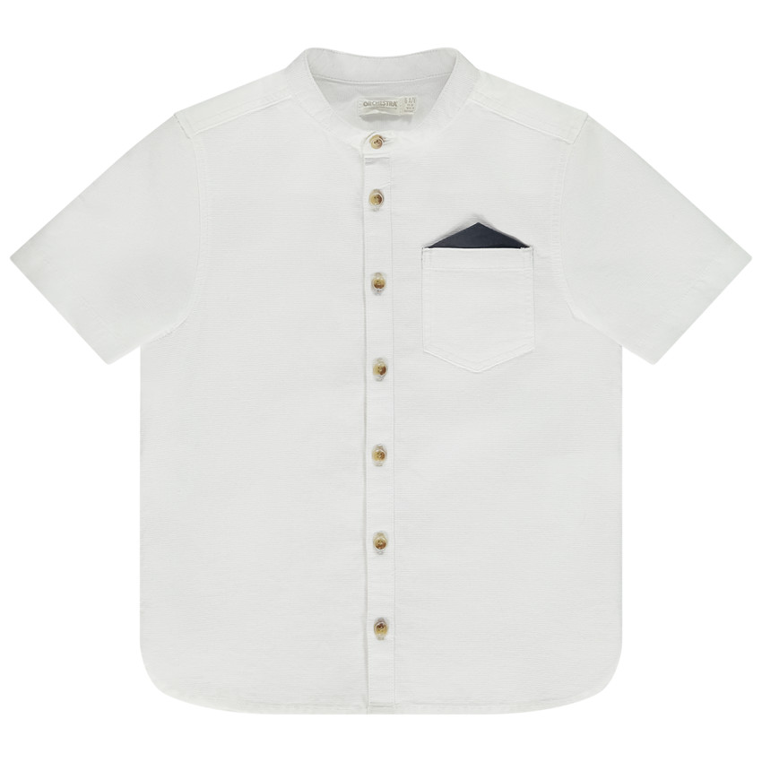 Chemise manches courtes avec mouchoir pour garçon 