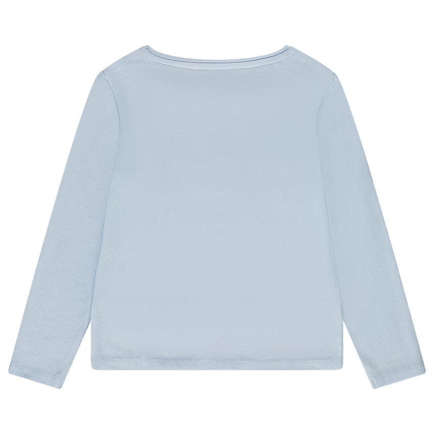 T-shirt μακρυμάνικο με patch bouclettes για κορίτσι 