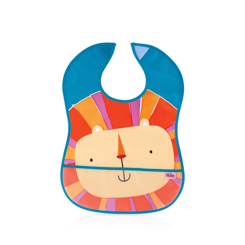   Αδιάβροχη σαλιάρα με τσέπη - Τυχαίο χρώμα  