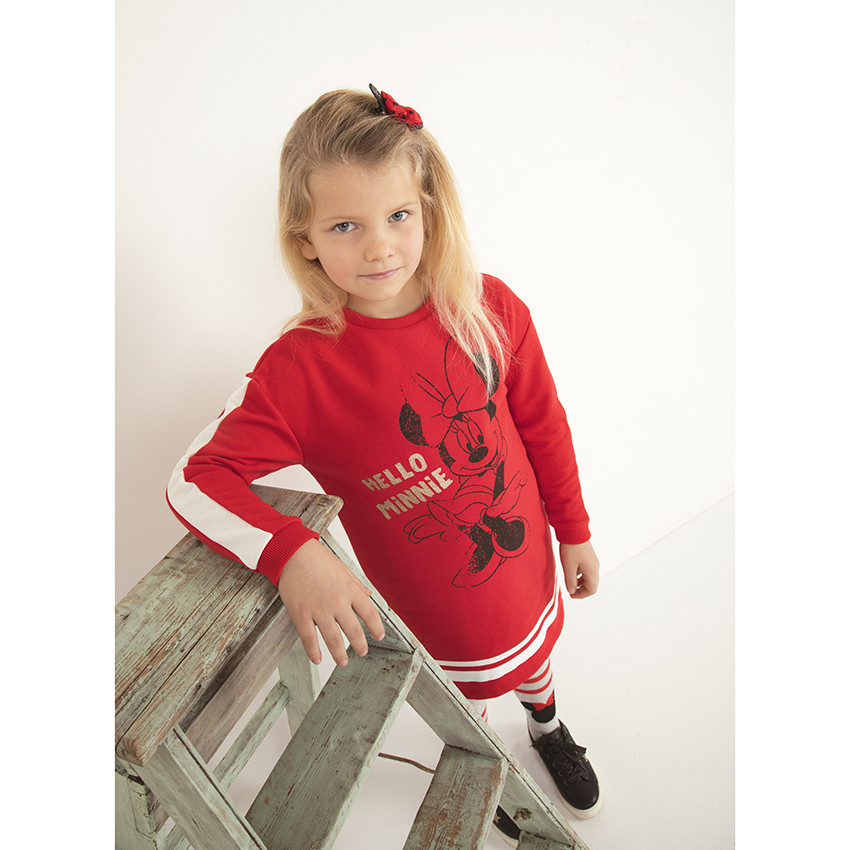 Robe manches longues en molleton Minnie Disney 
