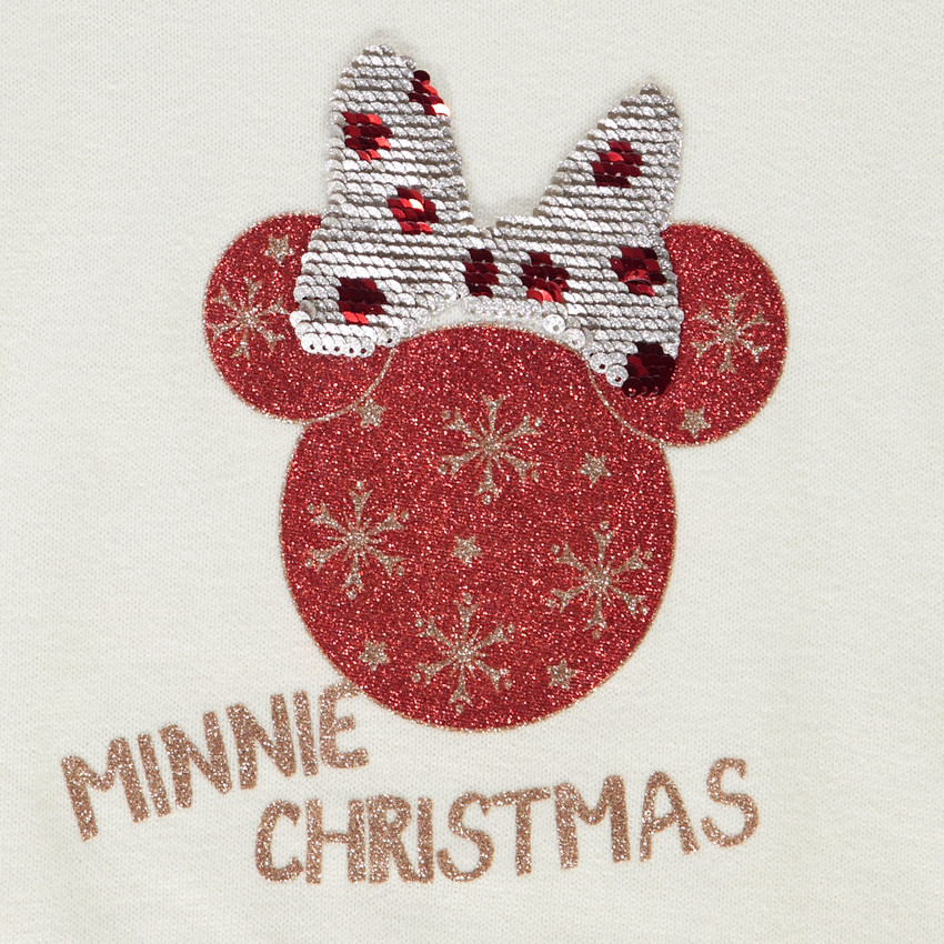 Pull en tricot print et sequins magiques Minnie Disney pour fille Main Pull en tricot print et sequins magiques Minnie Disney pour fille