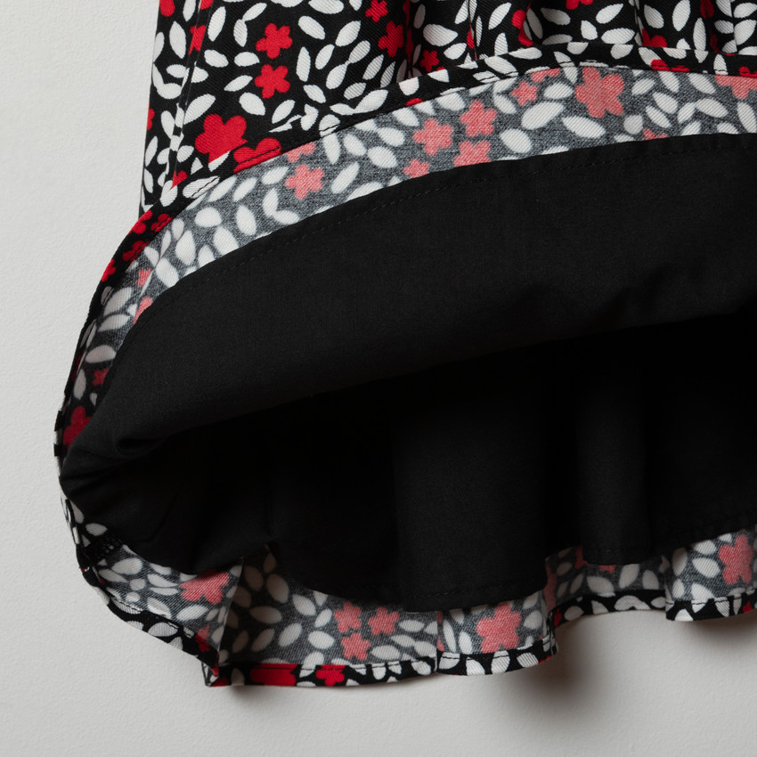 Φόρεμα κοντομάνικο με σχέδιο floral για κορίτσι 