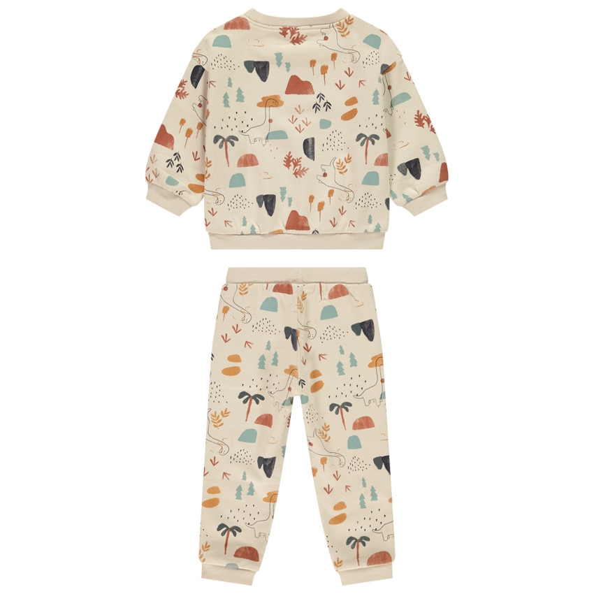 Ensemble jogging + sweat imprimé dinosaure pour bébé garçon 