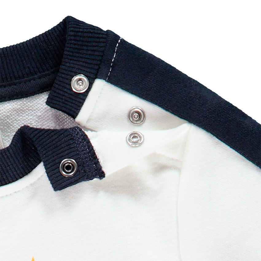 Jogging molleton Color block για bebe αγόρι 