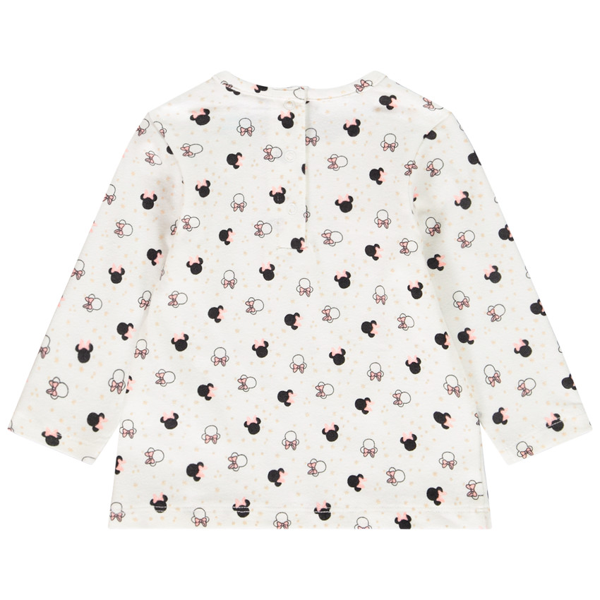 T-shirt μακρυμάνικο σχέδιο Minnie Disney για bebe κορίτσι 