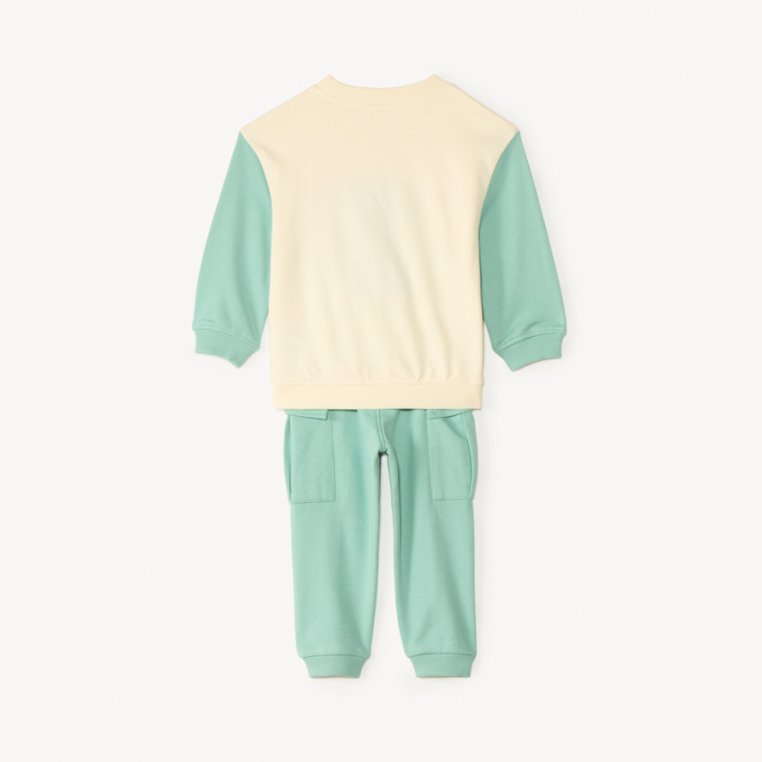 Σύνολο jogging με χρωματικό μπλοκ για μωρό αγόρι 