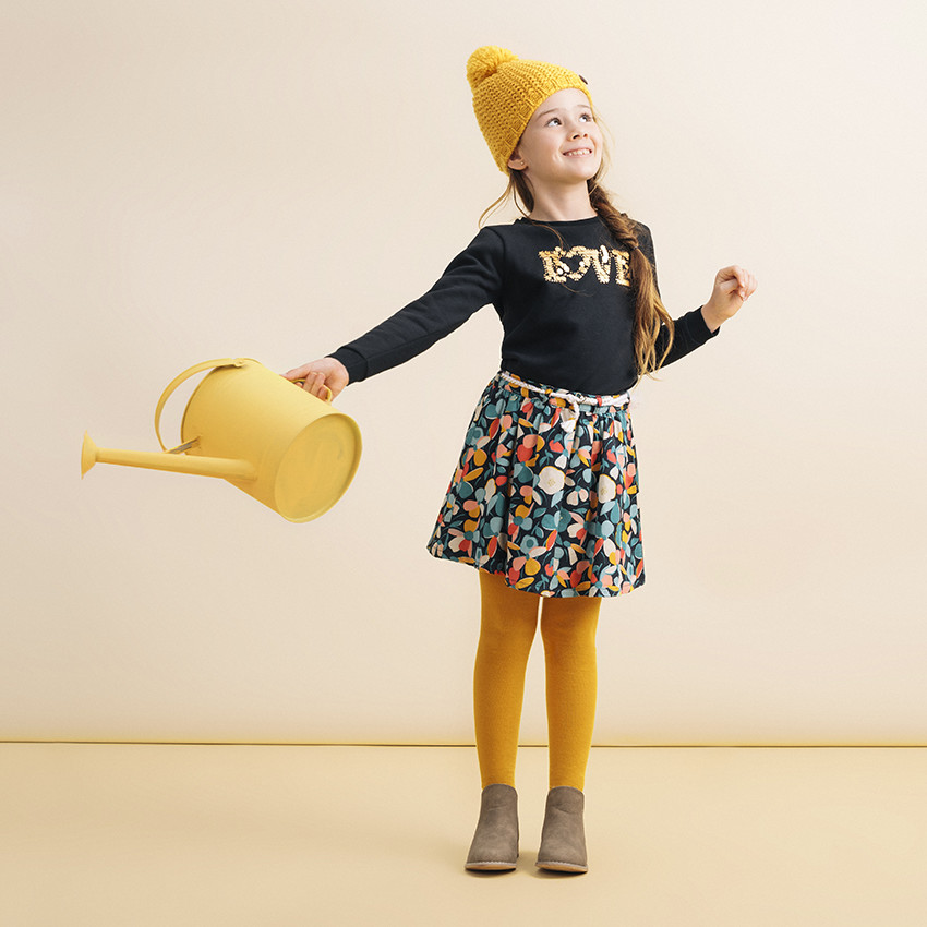 Sweat en molleton gratté à inscription en sequins dorés  Additional Sweat en molleton gratté à inscription en sequins dorés