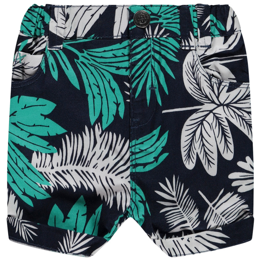 Βερμούδα με σχέδιο φύλλων για bebe αγόρι 
