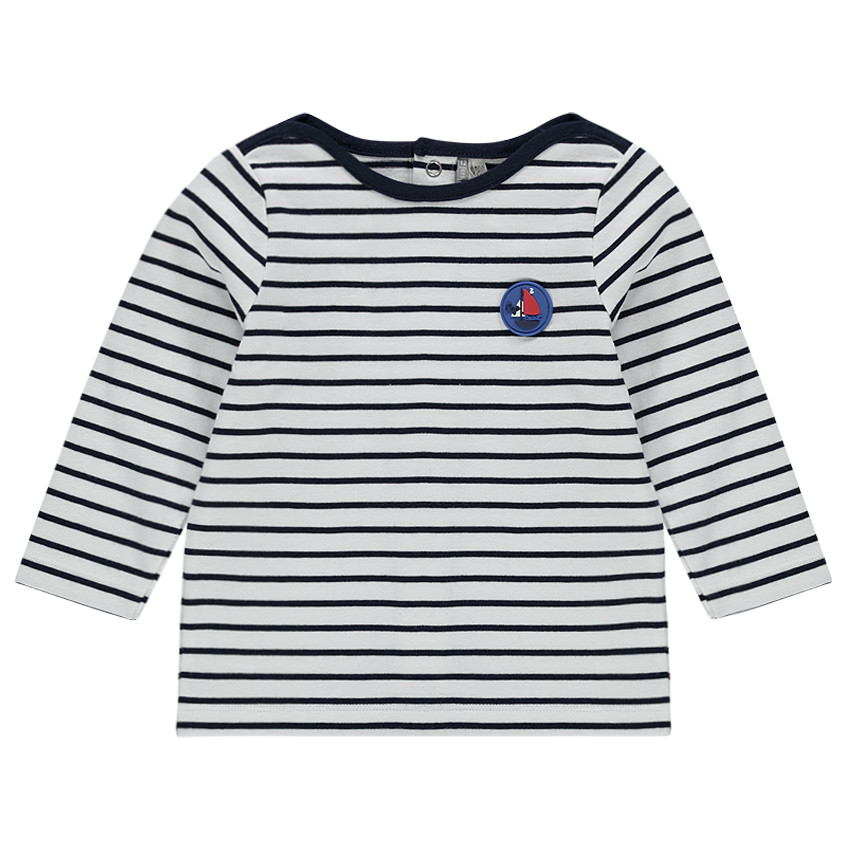 Μαρινιέρα από ζέρσεϊ με μπάλωμα με καράβι από καουτσούκ 