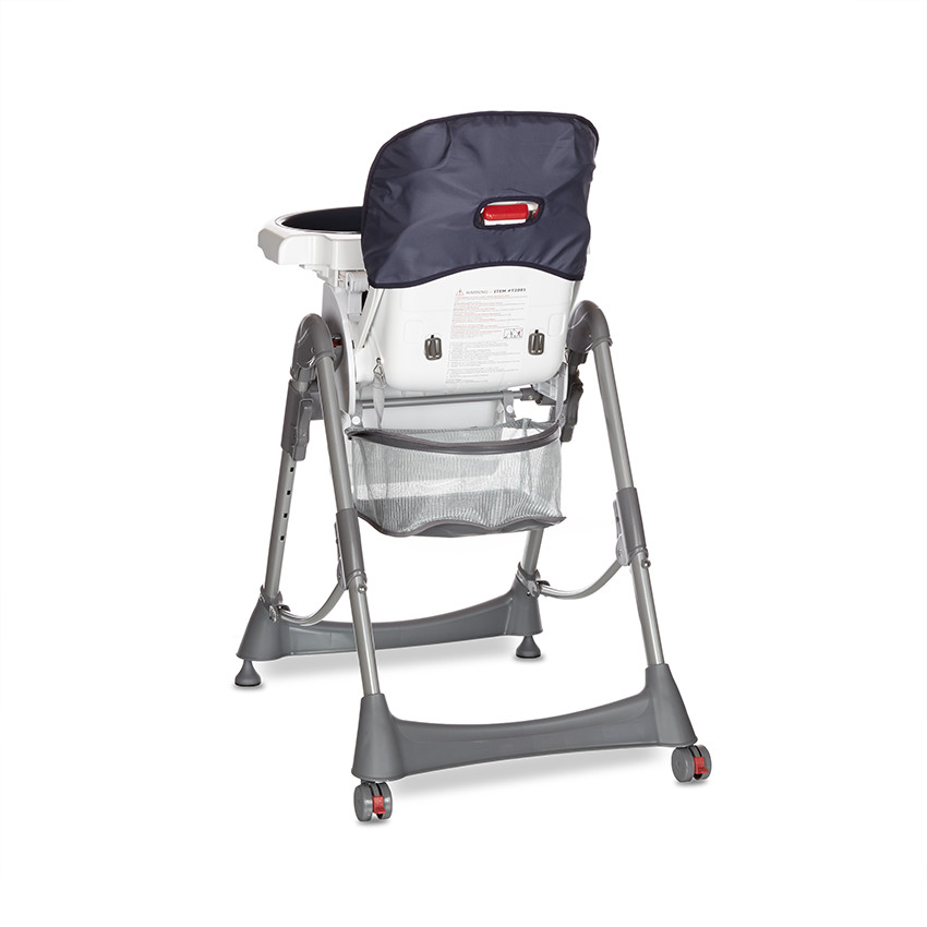 Καρέκλα φαγητού metal γκρί/μπλε 