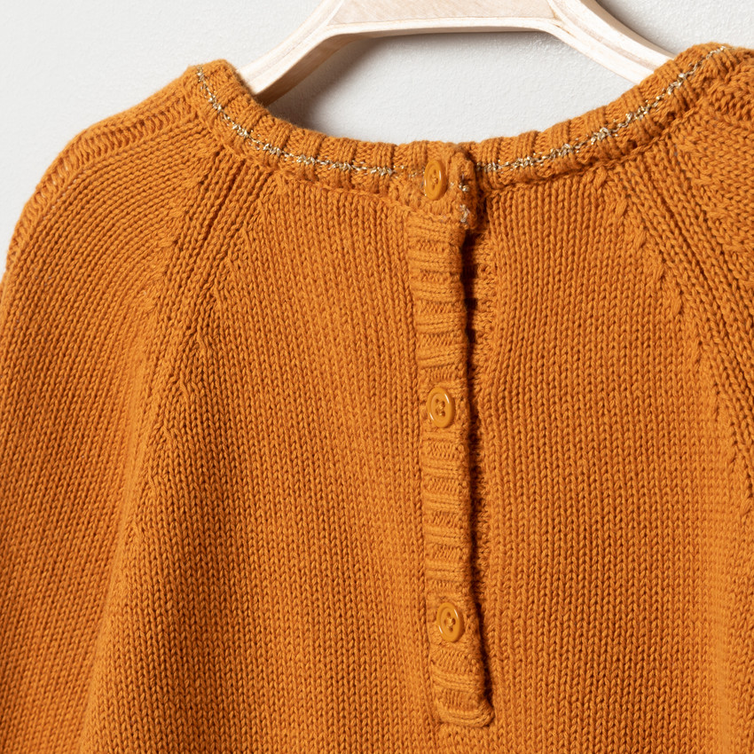 Φόρεμα πλεκτό με σχέδιο λαγουδάκι για bebe κορίτσι 