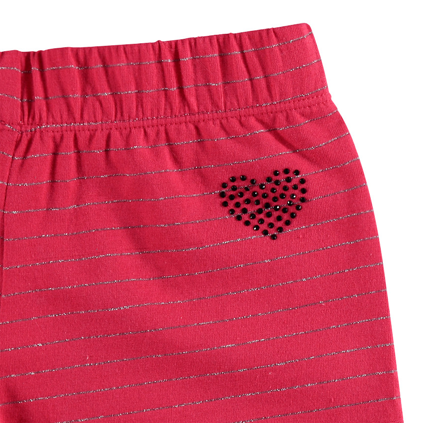 Πιτζάμα με στάμπα την Πεντάμορφη της ©Disney και σορτς με ασημί ρίγες 