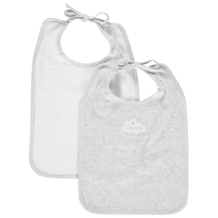 Σετ 2 μεγάλες σαλιάρες από  οργανικό βαμβάκι  