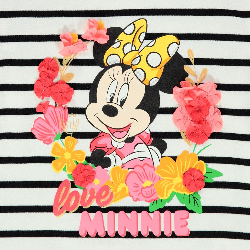 T-shirt à manches longues contrastées print Minnie Disney  Additional T-shirt à manches longues contrastées print Minnie Disney