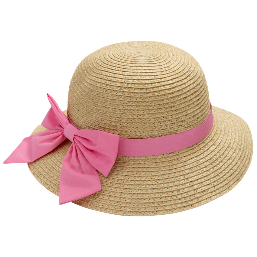 Καπέλο πλεκτό με μεγάλο φιόγκο για μωρό κορίτσι 