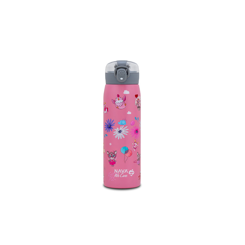 Θερμός μπουκάλι ανοξείδωτο "We Care" Pinky Girly 500ml 
